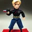 Placeholder: Gi joe Trump doll with boots and gun in bix