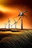 Placeholder: Please produce an innovative photo on the use of copper in renewable energy, solar panels, wind energy, inspired by the copper industry for the cover of a poster. The photo should be creative and without text, please be real and with more items. Please be a combination of all types of renewable energy