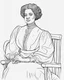 Placeholder: Outline art for coloring pages with Madame C. J. Walker , white background, sketch style, only use black outline, white background, no shadows and well and clear outline