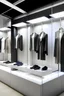 Placeholder: storedisplay for fashion retail with networks and clothes