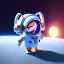 Placeholder: pixar style cute rabbit astronaut floating in space, unreal engine 5, 16k, background:space