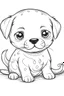 Placeholder: outline art forSeal Pup coloring pages with sitch, white background, Sketch style, full body, only use outline, toddlers style, clean line art, white background, no shadows and clear and well outlined.