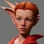 Placeholder: Red Head Elf, Dramatic color, Detailed,