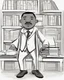 Placeholder: Storybook character, Martin Luther King Jr, suitable for story books for kids