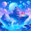 Placeholder: A digital illustration of a dreamy fantasy world filled with floating islands and moon and stars with clouds celestial blue and purple and magical creatures. Inspired by the artist Victoria Ying. The colors are pastel and ethereal, evoking a sense of wonder. The characters have serene and enchanting expressions. The lighting is soft and mystical, enhancing the dreamlike ambiance.