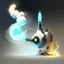 Placeholder: Portal gun and fire smoke watter