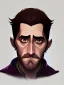 Placeholder: Portrait of a 30 year old strange gay warlock like Jake Gyllenhaal