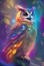 Placeholder: A wise owl in a colorful magical jungel