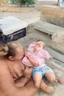 Placeholder: 2 ethereuem babies crying over solana baby going to base chain