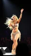 Placeholder: shakira in big consert singing and dancing