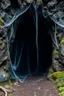Placeholder: Ultra realistic photo, The entrance to a huge cave with massive cobwebs all over it, outside, HOF, captured with professional DSLR camera,64k, ultra detailed,colourfooll