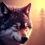 Placeholder: depth of field, wolf, extreme detail,ultra realistic,scary, red and blue eyes, Photorealism, macro lens 40mm,bokeh, cinema4d, 8k, unreal engine 5, redshift render, octane render