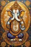 Placeholder: Om Ganesha, painting style of Gustav Klimt