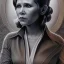 Placeholder: old carrie fisher embracing harrison ford in star wars, waist up portrait, photorealistic faces, intricate, oil on canvas, masterpiece, expert, insanely detailed, 4k resolution, cinematic smooth, intricate detail , soft smooth lighting, soft pastel colors,