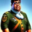 Placeholder: Fred Flintstone as a military officer