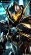 Placeholder: An incredible ultra advanced warframe with plenty of sophisticated gadgets with the whole and full body full armor with ultra sophisticated machine compagnon ultra high resolution and details with maximum ratings and frames possible and by the most advanced camera lenses.mind.Huge