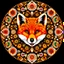 Placeholder: Fox mandala made up of many miniature fox faces, ultra quality, hyper detailed