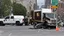 Placeholder: UPS truck crashes on busy city street