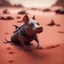 Placeholder: pen outline, in the style of Escher, bat sparrow female ninja dog rat hippo witch on the red sand beach ,bokeh like f/0.8, tilt-shift lens 8k, high detail, smooth render, down-light, unreal engine