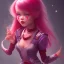 Placeholder: cute red/purple haired space girl gremlin