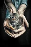 Placeholder: FISH IN HANDS CAT . high-resolution printing large format prints.transparent