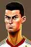 Placeholder: Cristiano Ronaldo Portuguese soccer player cartoon 2d