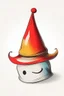 Placeholder: JESTER HAT DRAWN IN A CHILDLIKE WAY