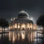 Placeholder: Hyper Realistic Al-Aqsa Mosque in a dark rainy night