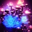 Placeholder: Spherical Frost metal magic armoured lightning Mycelium MUSHROOMS stars galaxy SPACE lANDSCAPE BURNING IN BLUE FLAMES hellfire abyss math chaos blob