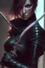 Placeholder: a woman in a black outfit holding a sword, concept art | artgerm, beautiful female assassin, snake assassin, ninjala, greg rutkowski and artgerm, 2. 5 d cgi anime fantasy artwork, cyberpunk assassin, female assassin, marc brunet, portrait ninja gaiden girl, anime fantasy artwork, kunoichi