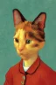 Placeholder: Portrait of a cat by Van Gogh