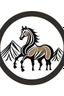 Placeholder: Horse and mountain range graphic logo