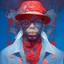 Placeholder: portrait of gangsta by james jean