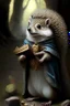 Placeholder: squirrel hedgehog mix being a cleric of death