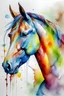 Placeholder: horse watercolour rainbow image