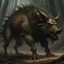 Placeholder: A monstrous, boar-like beast. It almost seems shapeless but remains menacing