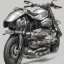 Placeholder: technical concept study, pencil sketch, motorcycle inspired the BMW R 90