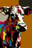 Placeholder: pop art pixels 10000 images war cow