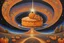 Placeholder: cosmic pumpkin pie in space with swirling fractals alex grey