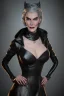 Placeholder: Carmen Dell`orifice as evil queen in black leather gown, angry, busty, curvey, cleavage, unreal 5, octane render,cinema4d, dynamic lighting, dramatic lighting, 4k, redshift render, highly detailed, hyper realistic