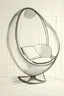 Placeholder: perspective drawing of a egg chair