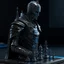 Placeholder: Knight chess piece cyberpunk style