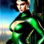 Placeholder: portrait 'beautiful Sexy Busty CatWoman',crystal clear green eyes,painting by gaston bussiere, greg rutkowski, yoji shinkawa, yoshitaka amano, tsutomu nihei, donato giancola, tim hildebrandt, oil on canvas, cinematic composition, extreme detail,fit full head inside picture,32k