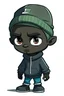 Placeholder: lil darkie art style character with beenie