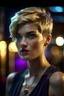 Placeholder: 2000 movie, young mix (brooke ence, hilary rhoda, elizabeth debicki), tonedpunk, sleeveless, short hair, 8k uhd, breathtaking masterpiece, intricate film grain, ultra realistic wallpaper, sharp focus bokeh, studio quality perfectionism, by james cameron