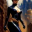 Placeholder: Drawing of beautiful face,'beautiful ,Busty Catwoman',intense stare, ancient skintight armor, balanciaga fashion clothe painting by gaston bussiere, greg rutkowski, yoji shinkawa, yoshitaka amano, tsutomu nihei, donato giancola, tim hildebrandt, Oil on canvas, cinematic composition, extreme detail,fit full head inside picture,16k