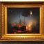 Placeholder: Rembrandt, stars, planets, ships, space