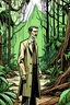 Placeholder: Nikola Tesla in Jung spaziert, comic style