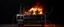 Placeholder: 4K. REALISTIC FULL DETAILS. LOGO EMISSION DE RADIO HARDROCK FIRESTARTER TERMINATOR. FLAMMES EN FOND D IMAGE ET STUDIO DE RADIO QUI BRULE