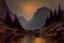 Placeholder: mistery night, mountains, rocks, river, epic, gothic and dark, wilfrid de glehn, friedrich eckenfelder, and anna boch impressionism paintings